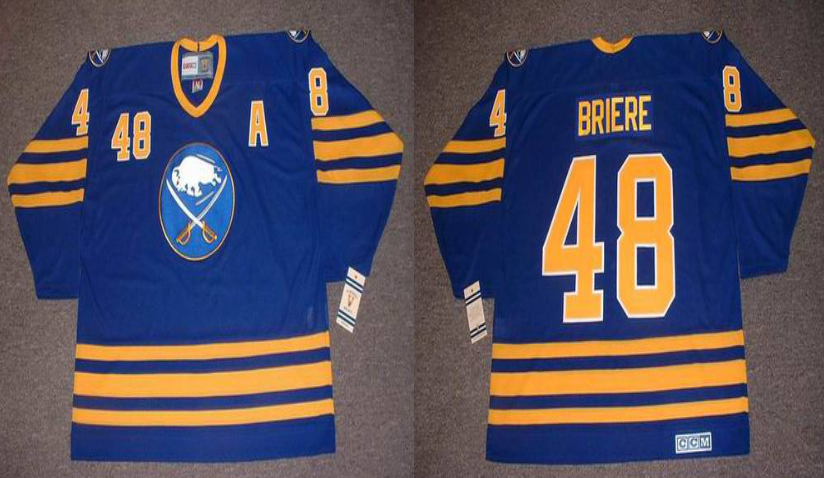 2019 Men Buffalo Sabres #48 Briere blue CCM NHL jerseys->buffalo sabres->NHL Jersey